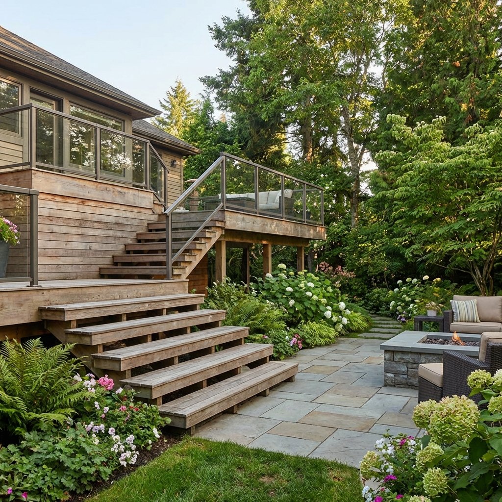 Elevated Deck with Stairs